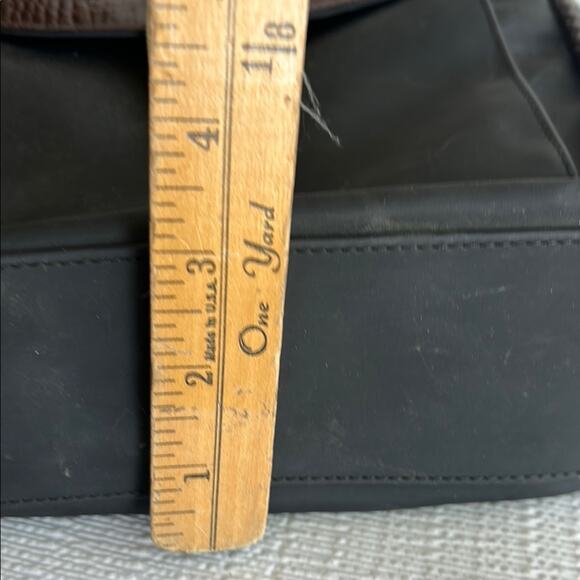 Brighton Nylon Shoulder Bag Braided Strap Croc Embossed Black Silver Western - Picture 12 of 15